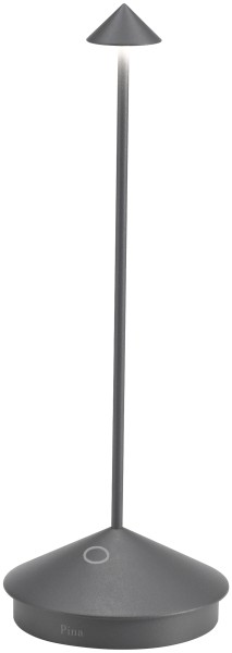 Pina Tischlampe 10.5x29cm dunkelgrau