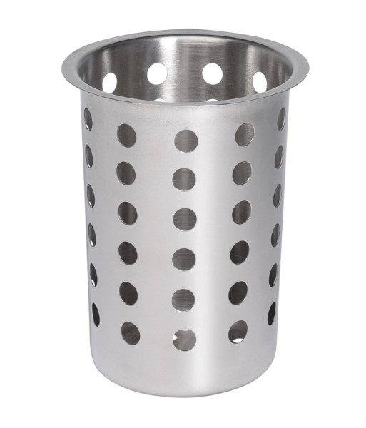 Besteckköcher Edelstahl, D11.5cm, H13cm