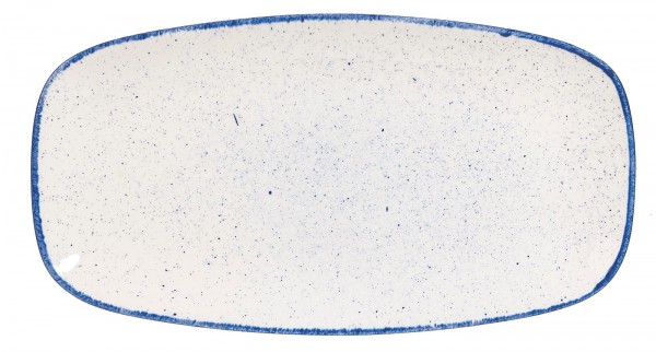 6x Stonecast Hints Indigo Blue Platte rechteckig 35.5x18.9cm