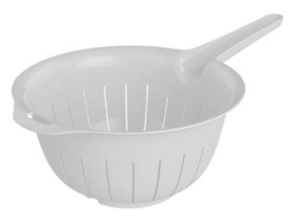 Kitchen Essentials Sieb mit Griff Weiss