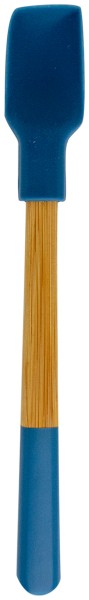 Spachtel Mini 21cm Silikon Bambus royal blue