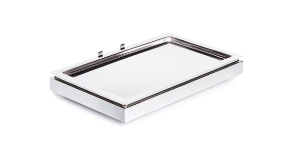 1er Set Cool Plates,, H8.5cm, chrom
