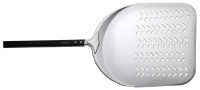 Pizzaschieber Alu rechteckig perforiert 45cm L total 230cm