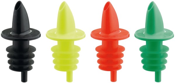 4er Set Jet-Pour Ausgiesser farbig, assortiert
