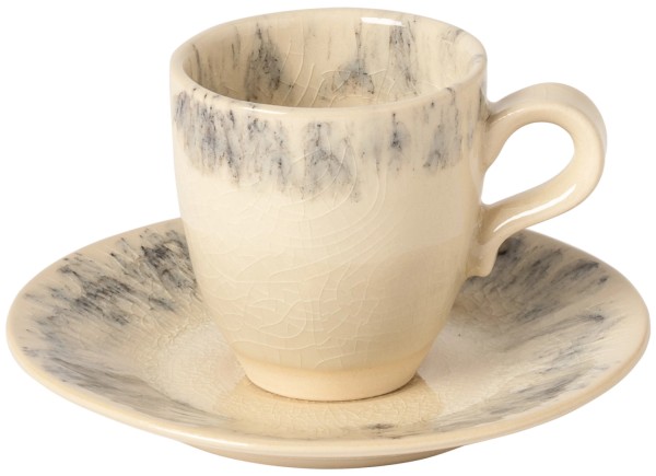 Madeira Kaffeetasse mit Untertasse 80ml D12cm H6.1cm cream