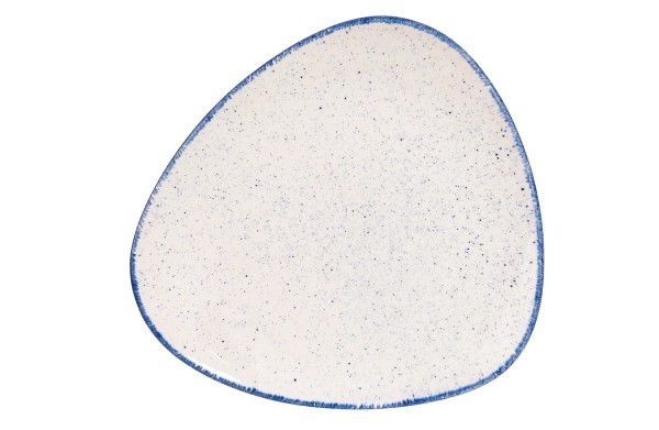 Stonecast Hints Indigo Blue Triangel Teller flach 22.9cm