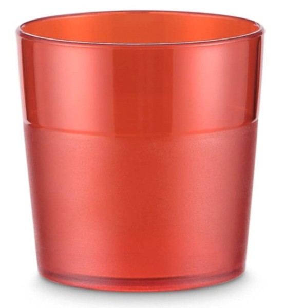 Glas rot PC D7cm H7cm 0.17lt geschirrspülfest -30°C/+130°C