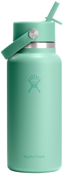 Trinkflasche Wide Flex Deckel Strohhalm 945ml mermaid green