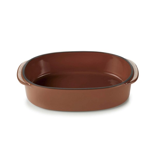 Caractère rechteckige Platte19X13cm zimt