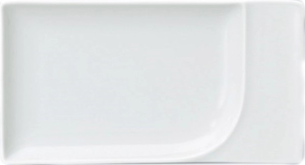 Fine Dining Platte rechteckig Fahne 20x11cm