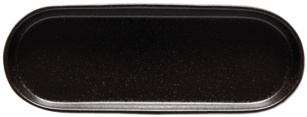Nótos Platte oval 25.3x9.5cm H2.7cm schwarz