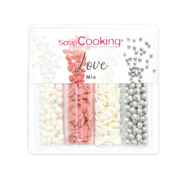 4er Set Zuckerstreusel Mix Love 56g