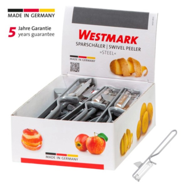 Display mit 20 Stk. Sparschäler Steel