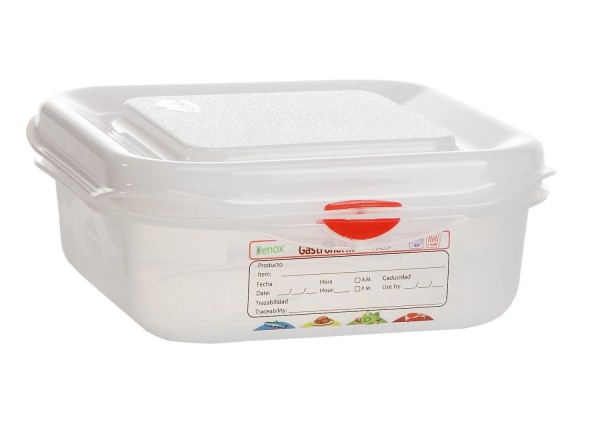 Frischhaltebox GN1/6 65mm 1.1lt mit Deckel und Clips