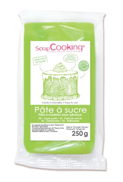 Zuckerpaste vanille Aroma hellgrün 250g