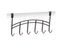 Türhakenleiste 6er schwarz41cm