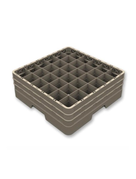 Gläserkorb geschlossen 36Fächer 4 Aufsatz Glas maxD7.3 H24cm