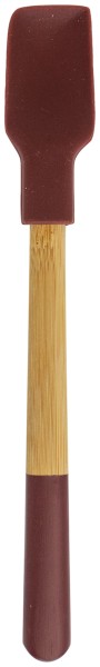 Spachtel Mini 21cm Silikon Bambus garnet red
