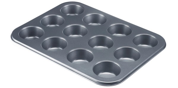 Backmeister 12er Muffinbackform, 35x26.5x3cm, Antihaft
