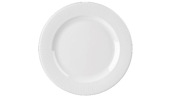 Bamboo White Teller halbtief Fahne schmal 27.6cm