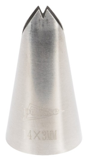 Blatttülle Edelstahl 14x3 mm