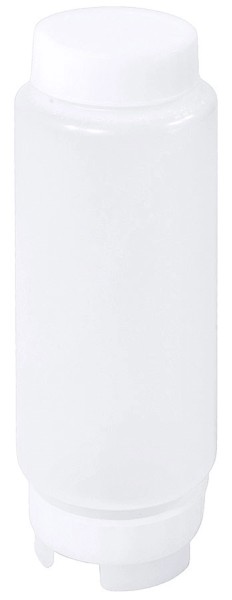 Saucenflaschen aus PP weiss, 16.5x6 cm - 0.35L