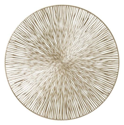 Tischset PVC gold ø 38 cm