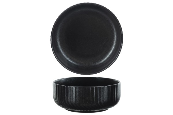 Dakota Schüssel, schwarz, D 15x7x6.2cm