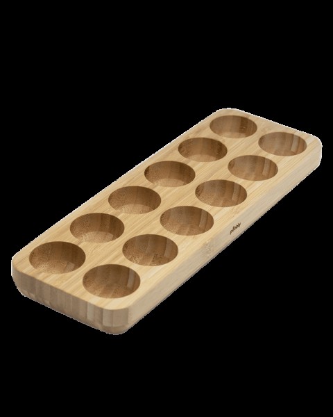 Eierbehälter für 12 Eier 30x10.5x2.5cm Bambus