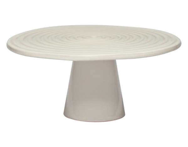 Teller a.Fuss weiss ø25cm