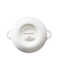 Bombance Porzellandeckel für Kasserolle D22cm alab. weiss