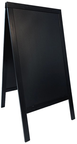 Doppeltafel, Fläche: 58x88cm, Kiefernholz schwarz