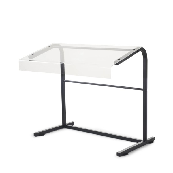 En Scene Mobiler Spuckschutz matt Schwarz Metall, Acrylik