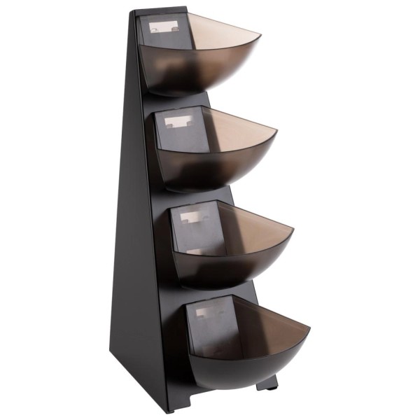 Mulitrack Gestell 4 stufig 32x19.5cm schwarz