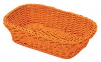 Korb rechteckig, orange, 26.5x19x7 cm