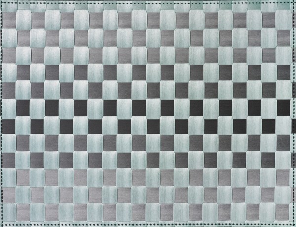 PP-Tischset gewebt, eckig, mandelgrün gestreift, 30x40 cm