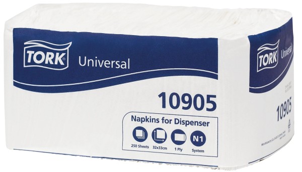 Spenderservietten 165x90mm, Box à 250Stk (für Nr 40, 41,46)