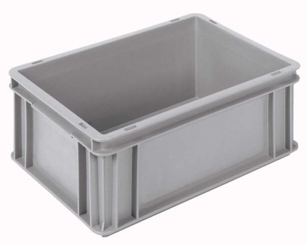 Behälter grau 40x30x17cm verstärkt Boden u.Wände geschlossen