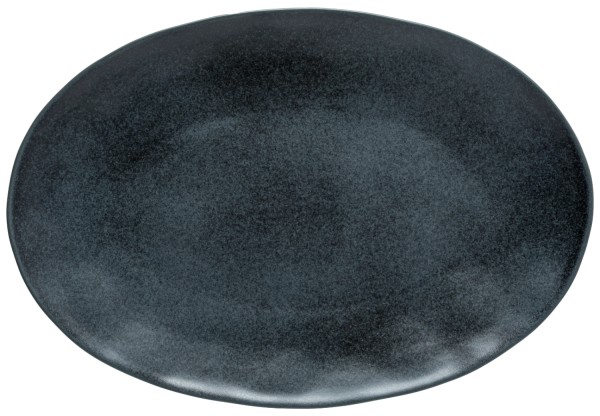 Livia Platte oval 45x31.1cm H4.1cm mattschwarz