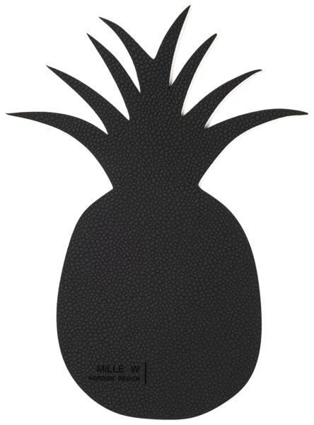 Untersetzer ananas schwarz