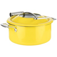 4-tlg. Set Chafing Dish D30.5cm H17.5cm18/8 Edelstahl gelb