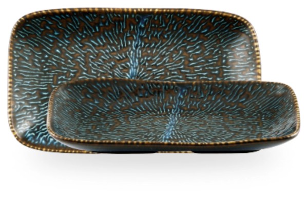 Cascade Sapphire Blue Naturtablett 26x15cm