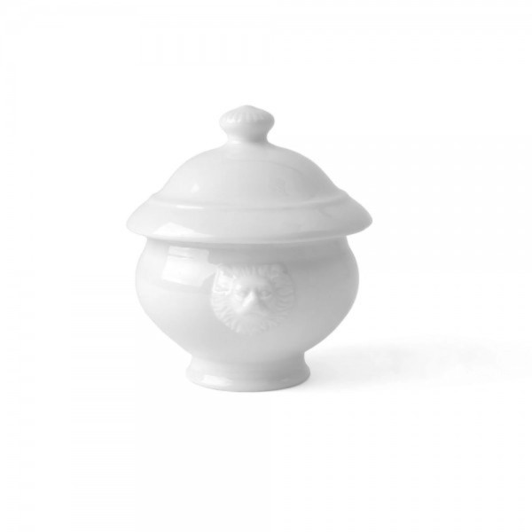 2-tlg. Set Porzellan Löwenkopfterrine 0.45 lt. mit Deckel