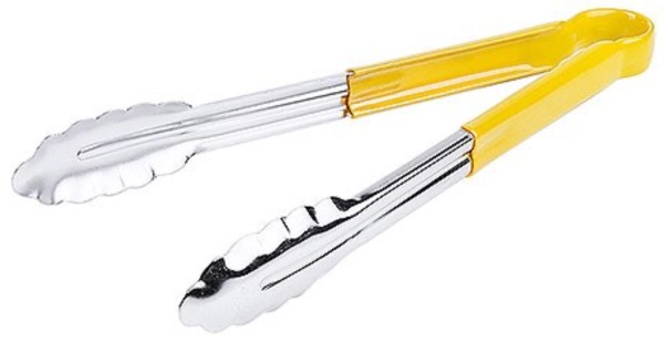 Küchenzange HACCP, gelb, 30cm