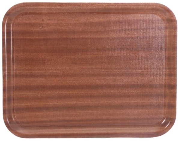 Tablett rechteckig 60x45cm, rutschfest Farbe: Mahagoni