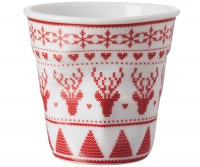 6x Cappuccino Knitterbecher 18 cl, Woody