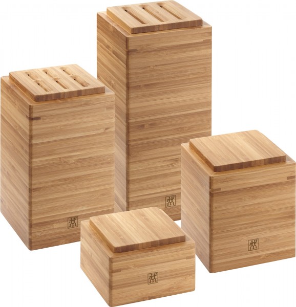 Aufbewahrungsbox-Set 4-tlg., Bambus