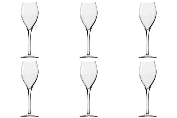 6er Set Sparkling&Water Champagnerkelch 210ml 1dl geeicht