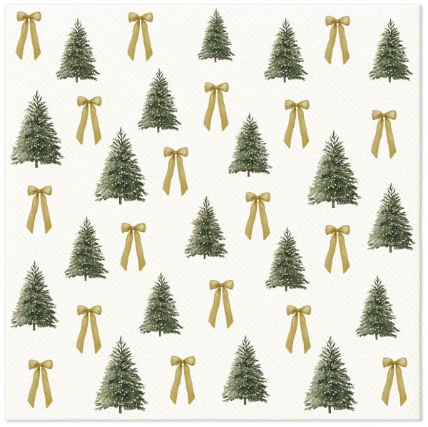 Servietten Dinner 12x Ribbon Forest 40x40cm