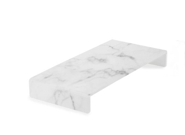 Sweety Tablar für Buffet niedrig marmorweiss Nacryl